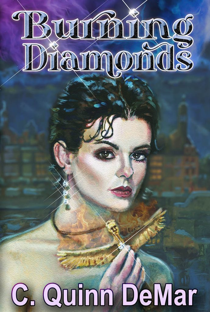book cover burning diamonds by c. quinn demar